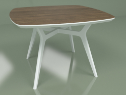 Mesa de comedor Lars Walnut (blanco, 1100x1100)