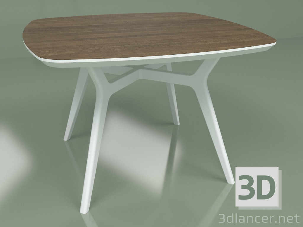 3d model Mesa de comedor Lars Walnut (blanco, 1100x1100) - vista previa