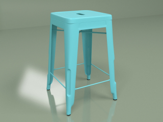 3D-модель "Напівбарний стілець Marais Color (блакитний)"