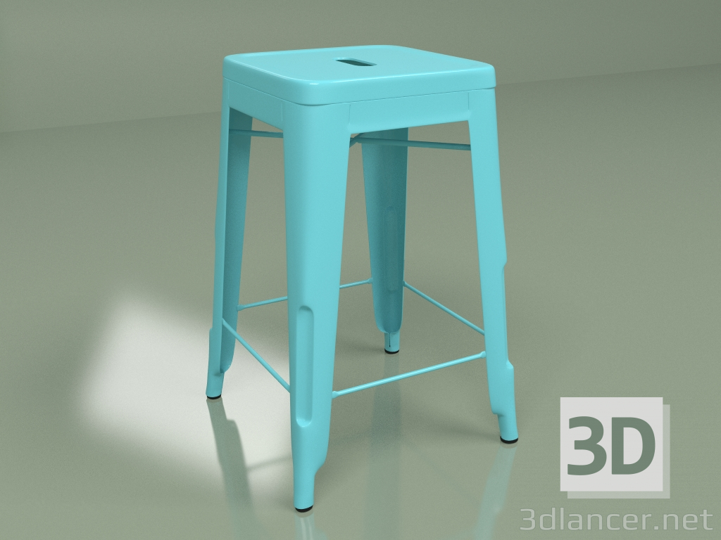 3D modeli Yarı bar sandalyesi Marais Color (mavi) - önizleme