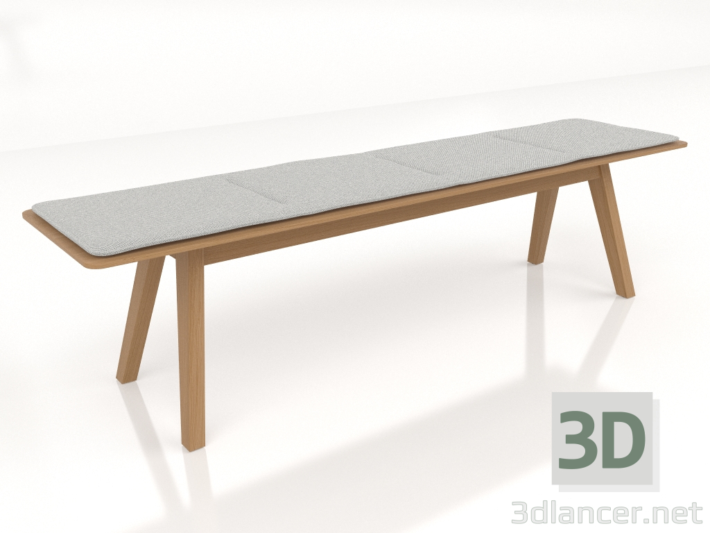 Modelo 3d Um banco com almofada 180 - preview