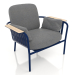 3d model Armchair (Night blue) - preview