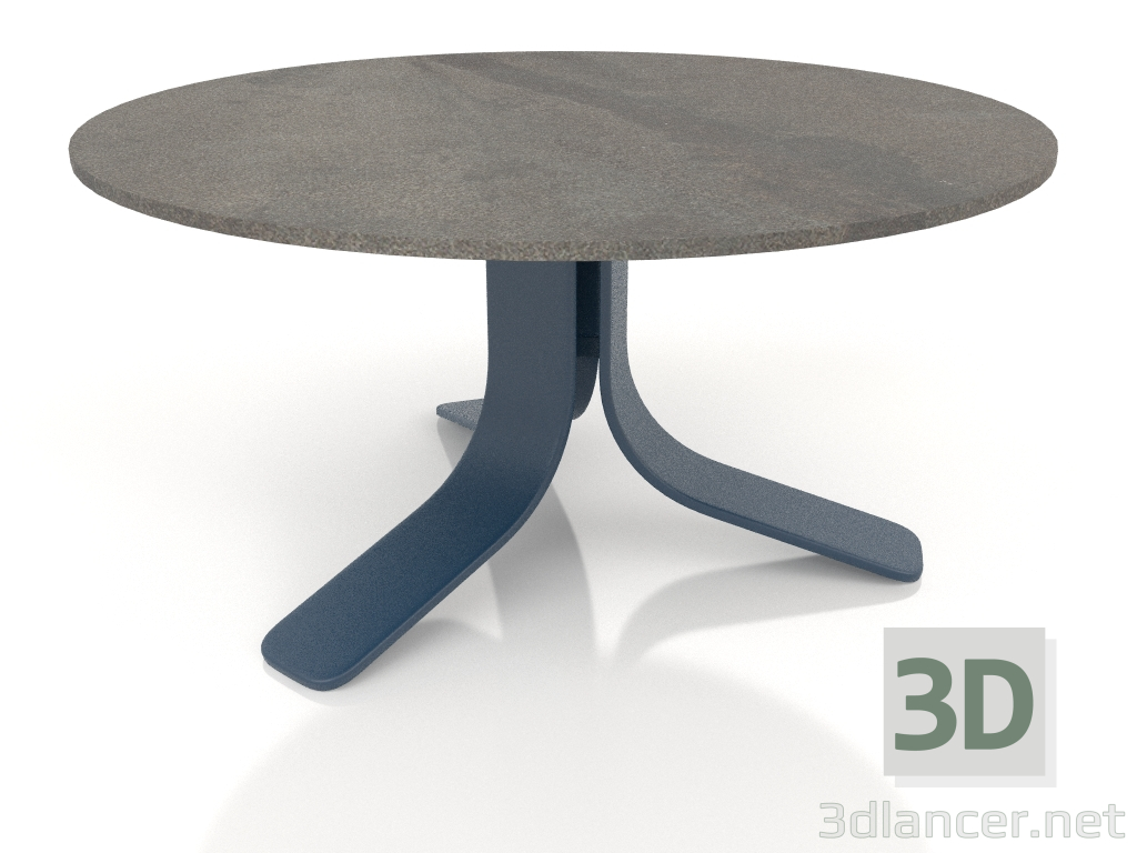 3d модель Стіл кавовий Ø80 (Grey blue, DEKTON Radium) – превью