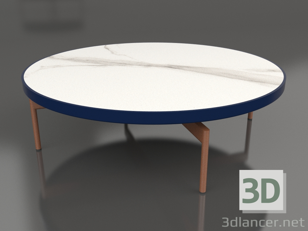 modello 3D Tavolino rotondo Ø120 (Blu notte, DEKTON Aura) - anteprima