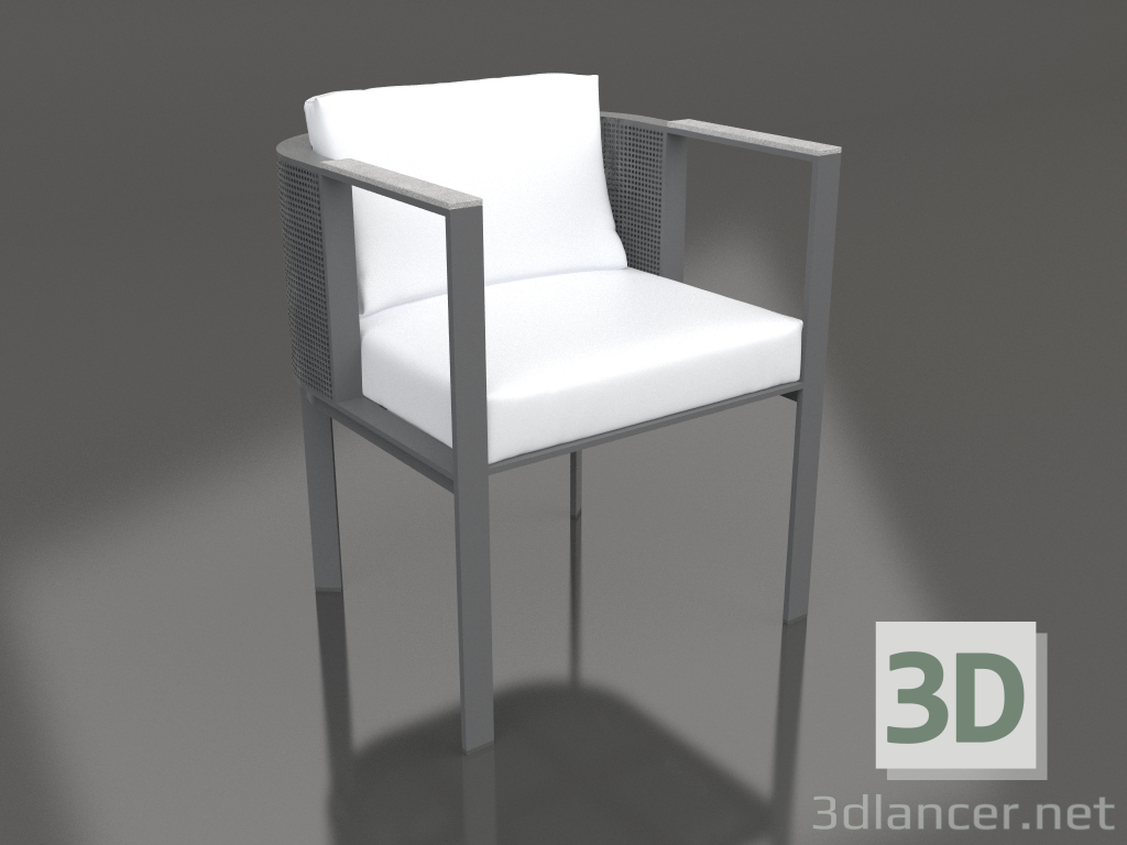 modèle 3D Chaise de salle à manger (Anthracite) - preview