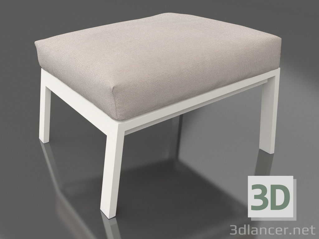 modello 3D Pouf relax (Grigio agata) - anteprima