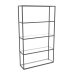 3d model Large rectangular rack (GLASS, 100x30x170, 5 shelves) - preview