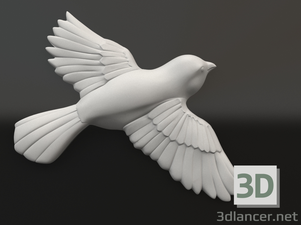 Modelo 3d Elemento decorativo de gesso DE 061 19 (168x138x20) - preview