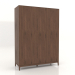modèle 3D Armoire FARGO 1600x600x2200 mm (chêne tabac) - preview