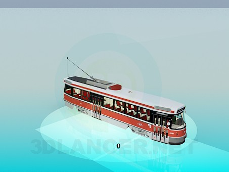 modello 3D Tram - anteprima