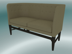 Doppelsofa Mayor (AJ6, H 82 cm, 62 x 138 cm, Walnuss, Hallingdal - 224)