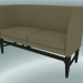 3D Modell Doppelsofa Mayor (AJ6, H 82 cm, 62 x 138 cm, Walnuss, Hallingdal - 224) - Vorschau