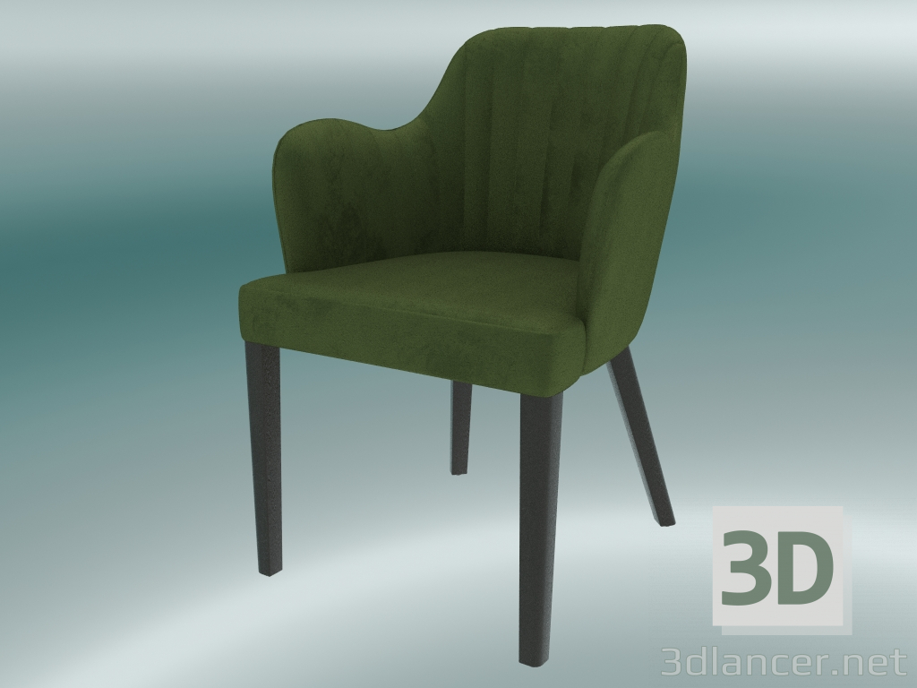 Modelo 3d Meia Cadeira Jenny (Verde) - preview