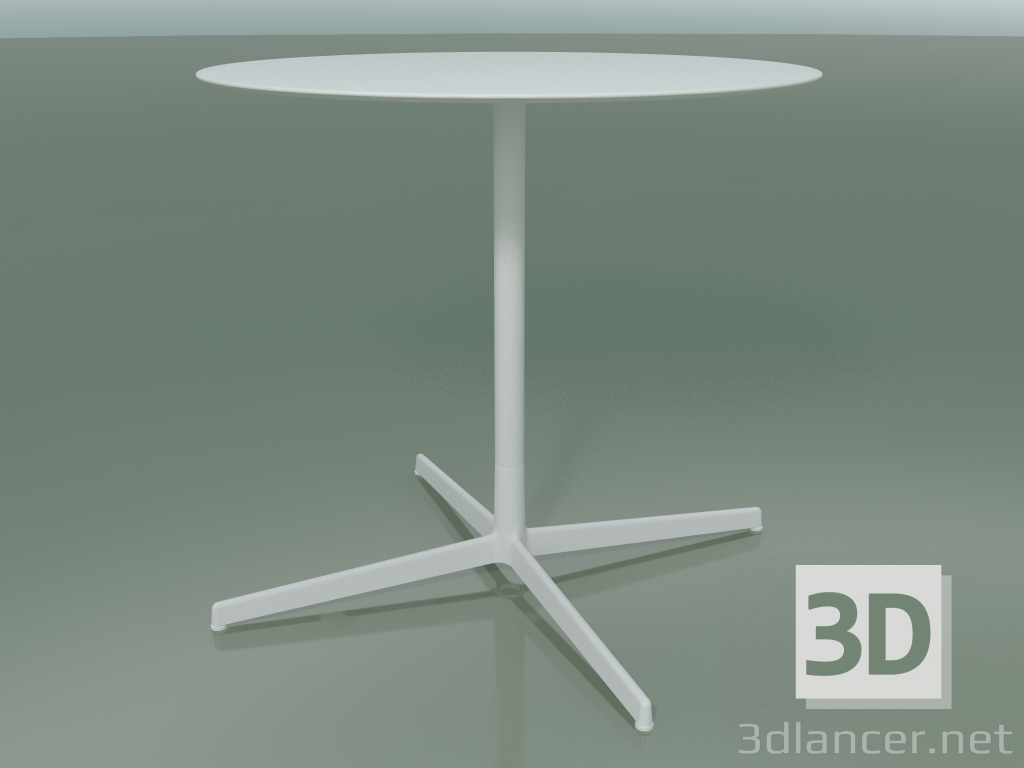 3d model Mesa redonda 5554 (H 72.5 - Ø 79 cm, blanco, V12) - vista previa