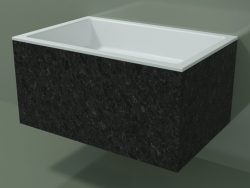 Lavabo sospeso (02R142301, Nero Assoluto M03, L 72, P 48, H 36 cm)