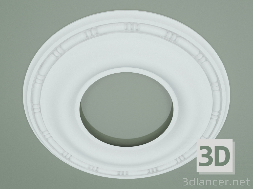 modèle 3D Rosace avec ornement RW036 - preview