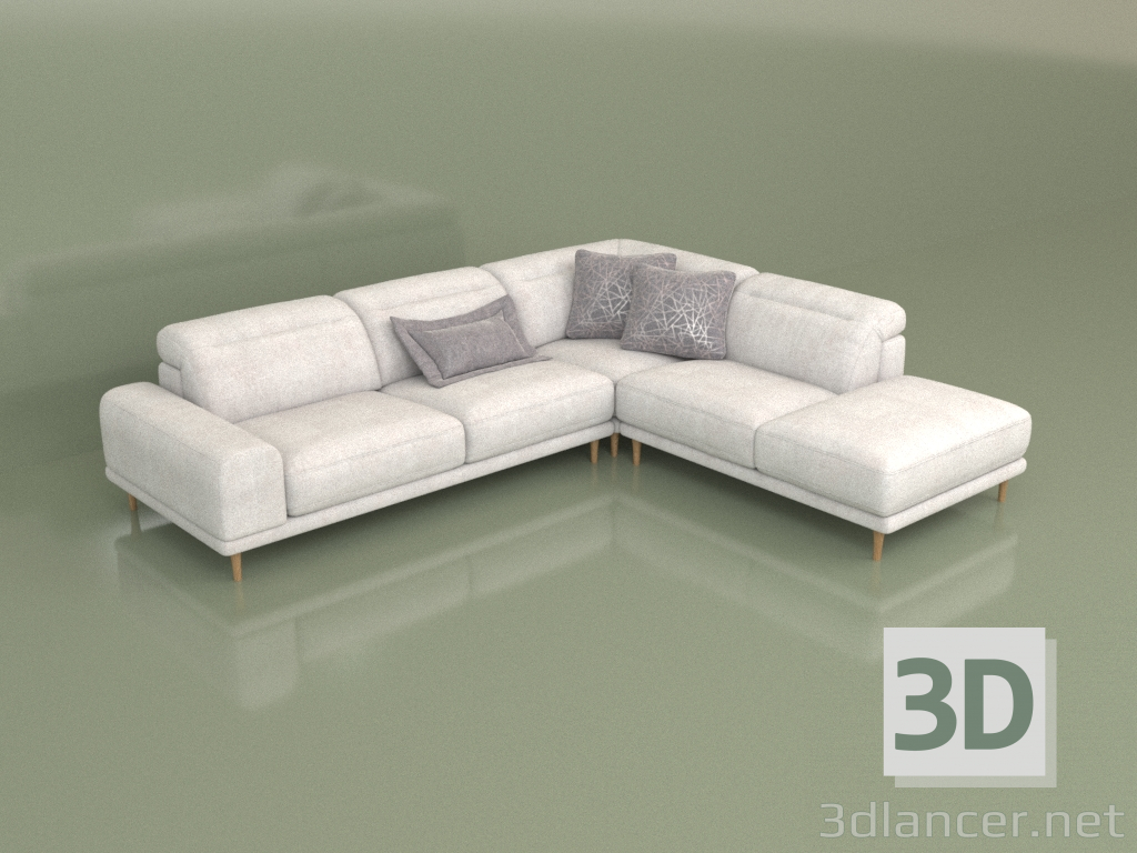 3d model Sofá rinconera Fabian - vista previa