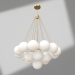 modello 3D Lampadario Krista oro (08476-19.33) - anteprima