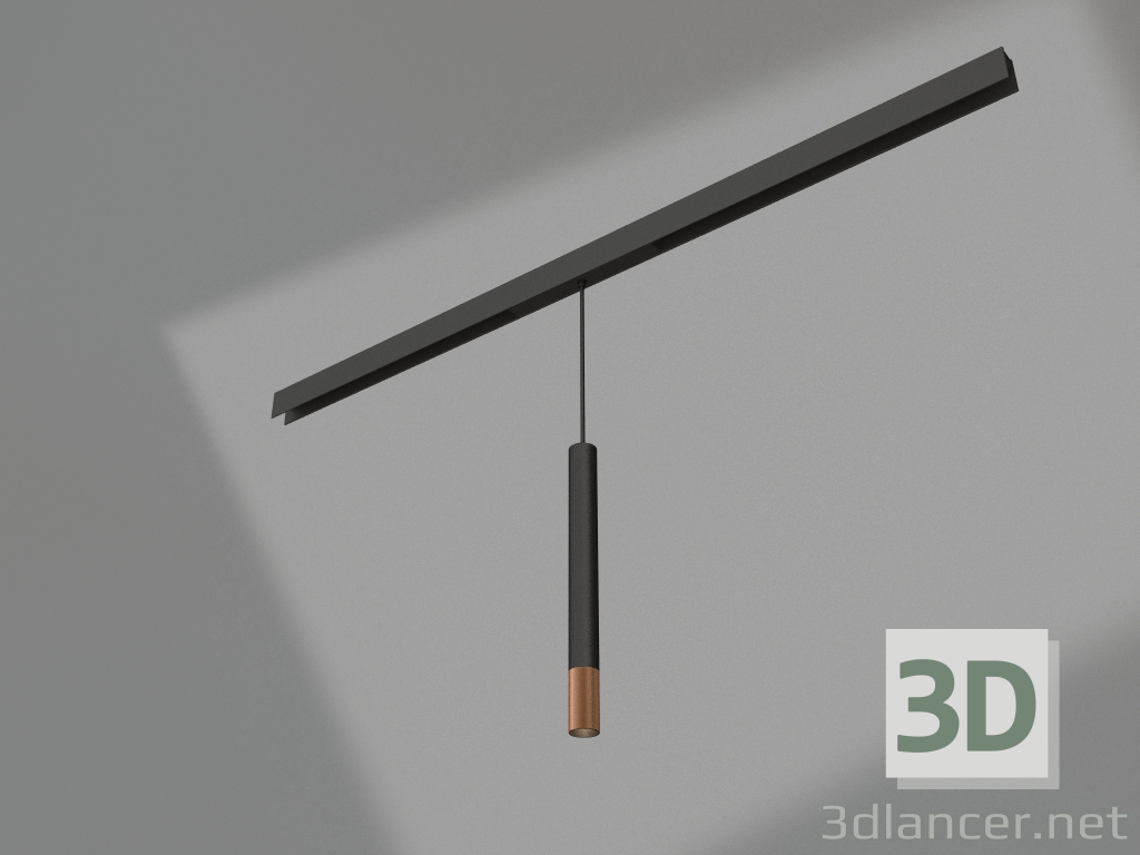 modello 3D Lampada MAG-SPOT-HANG-25-R30-5W Warm3000 (BK-GD, 45deg, 24V) - anteprima