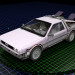 Modelo 3d Máquina do tempo DeLorean - preview