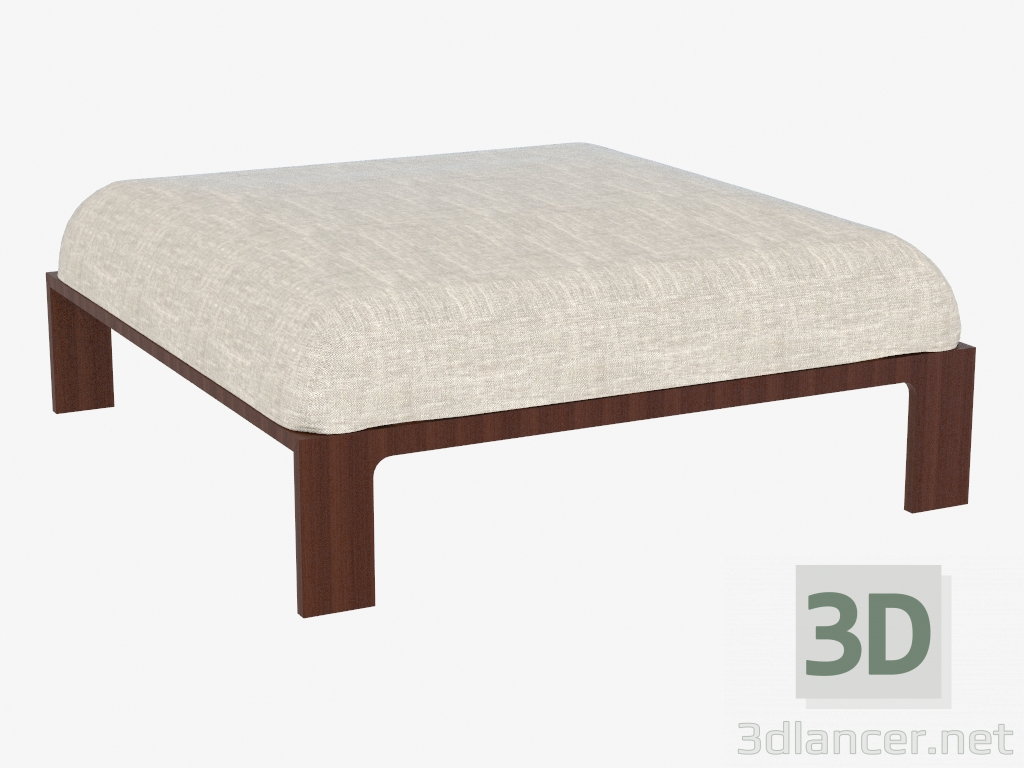 3d model Puf cuadrado - vista previa