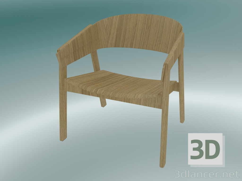 3D Modell Stuhl für Ruhe Cover (Eiche) - Vorschau