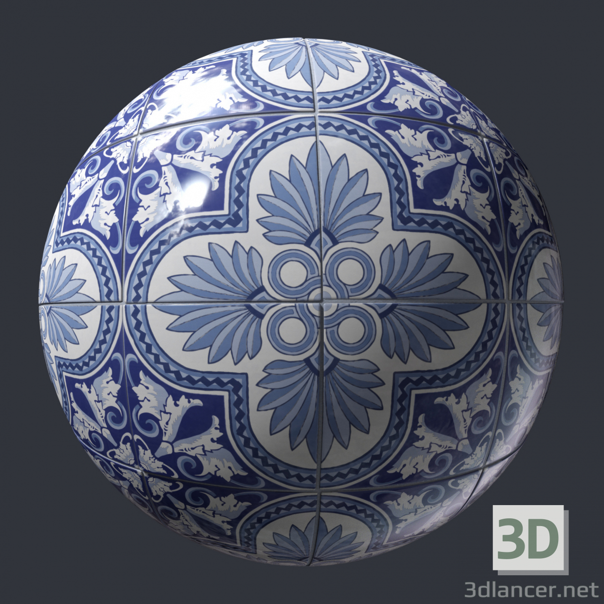 Portuguese tile buy texture for 3d max