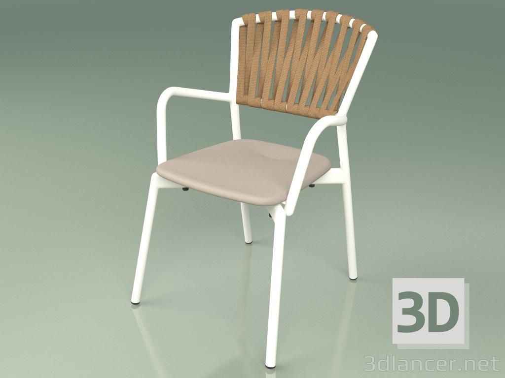 3d model Sillón 121 (Leche de metal, Mole de resina de poliuretano) - vista previa