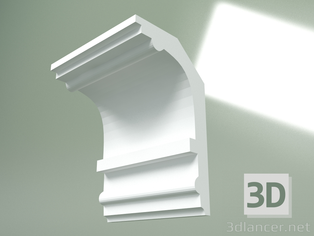 modèle 3D Corniche en plâtre (socle de plafond) KT388 - preview