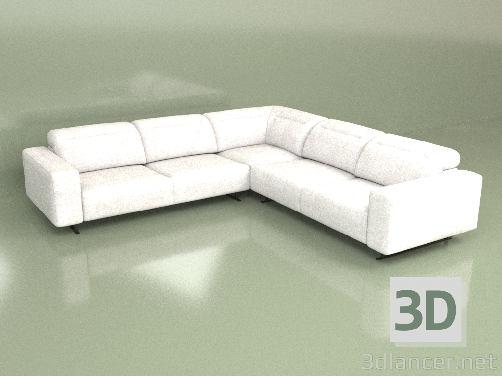 3d model Sofá rinconera Fiji - vista previa