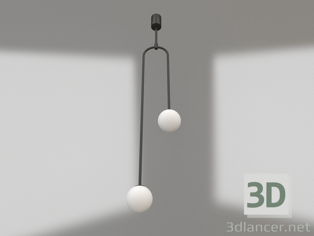 Modelo 3d Luminária pendente preta Irene (08488-20.19) - preview