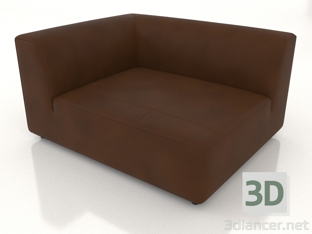 3d model Sofa module corner asymmetrical right (option 2) - preview