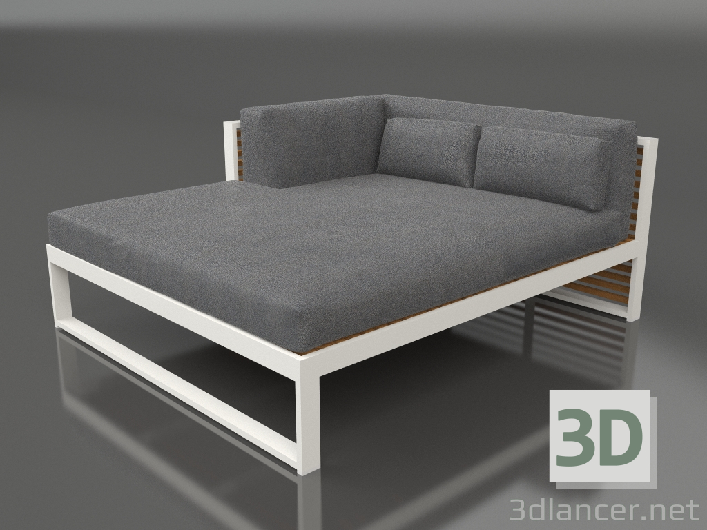 3D modeli XL modüler kanepe, sol bölüm 2, suni ahşap (Akik grisi) - önizleme