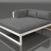 3d model XL modular sofa, section 2 left, artificial wood (Agate gray) - preview