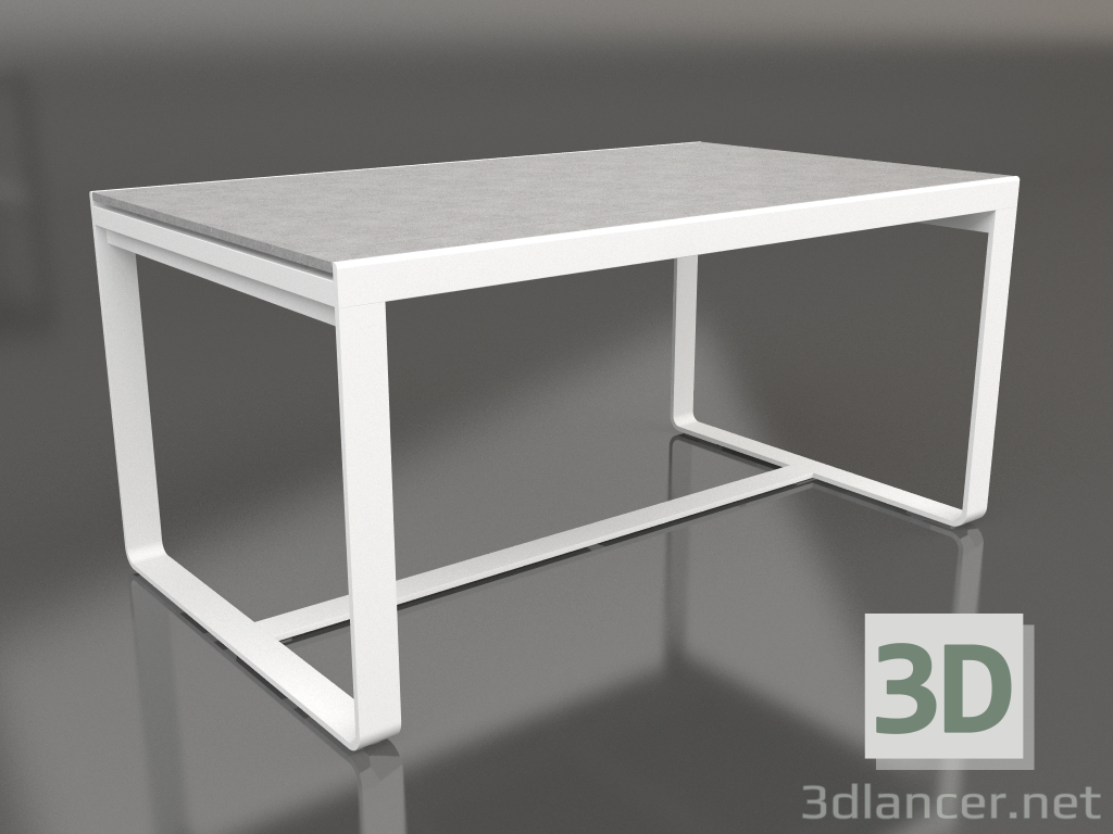 3d model Mesa de comedor 150 (DEKTON Kreta, Blanco) - vista previa