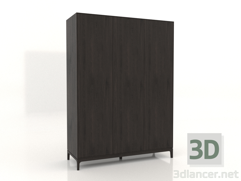 modèle 3D Armoire FARGO 1600x600x2200 mm (chêne wengé) - preview
