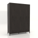 modèle 3D Armoire FARGO 1600x600x2200 mm (chêne wengé) - preview