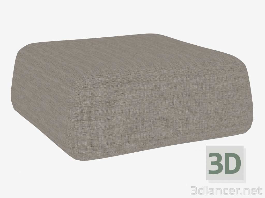 Modelo 3d Banquinho acolchoado - preview