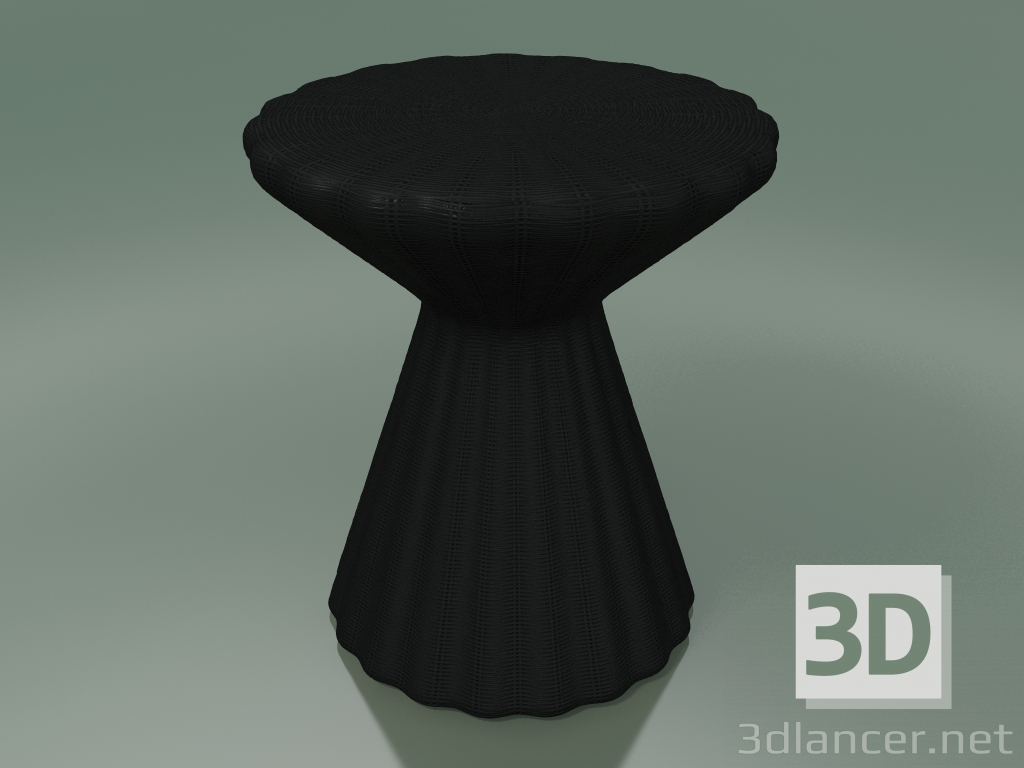 3d model Side table, ottoman (Bolla 12, Black) - preview