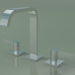 3d model Three-hole washbasin mixer with drain (20 713 670-000010) - preview