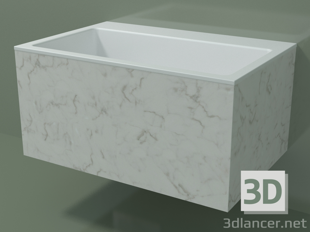 3d model Lavabo de pared (02R142302, Carrara M01, L 72, P 48, H 36 cm) - vista previa