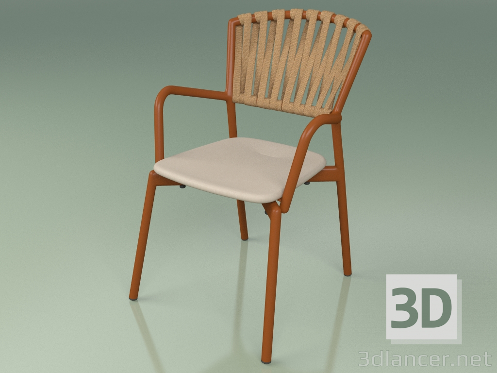 3d model Armchair 121 (Metal Rust, Polyurethane Resin Mole) - preview