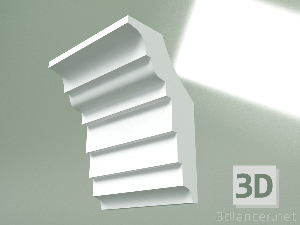 3d model Plaster cornice (ceiling plinth) KT389 - preview