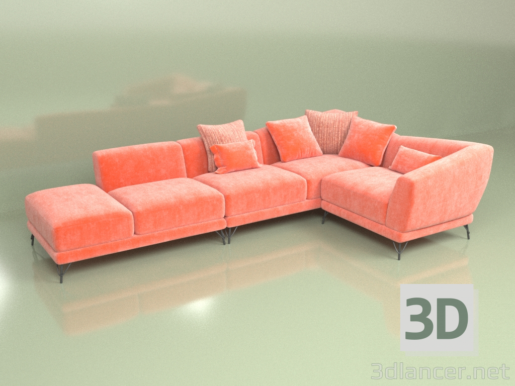 3D Modell Ecksofa Flow - Vorschau