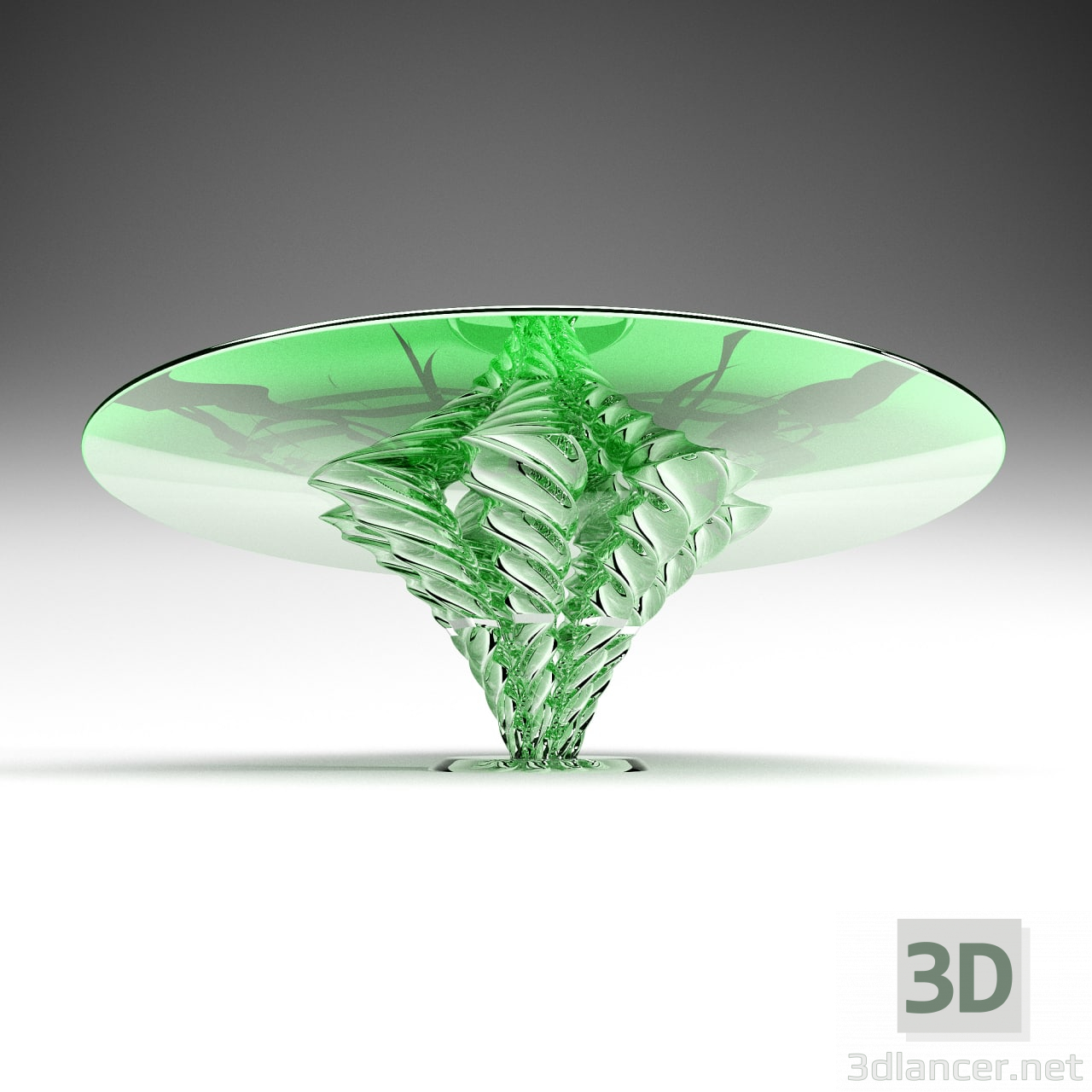 modello 3D di Tavolo in vetro comprare - rendering