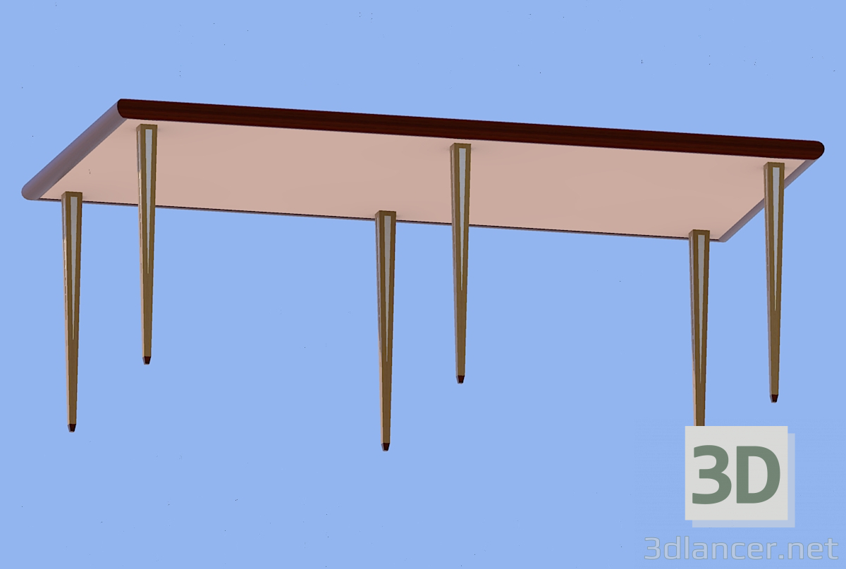 3D modeli Yemek Masası - önizleme