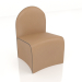 3d model Pouffe with back (ST712) - preview