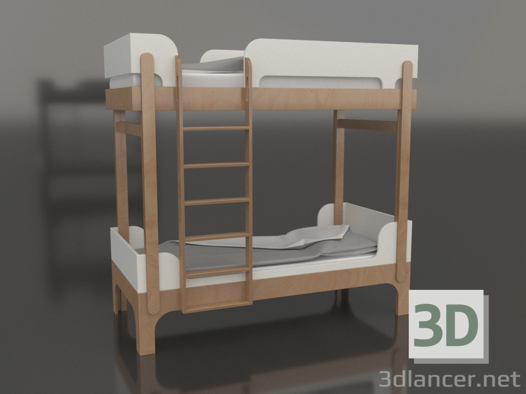 modello 3D Letto a castello TUNE Q (UHTQA1) - anteprima