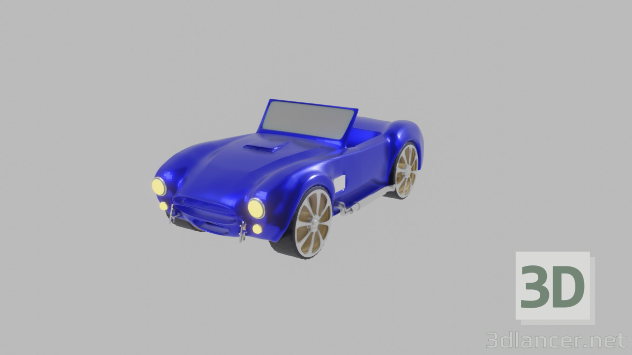 3D modeli Shelby Cobra, araba, otomobil - önizleme