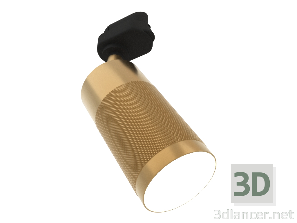 modello 3D Lampada da binario a soffitto Patrone (ottone) - anteprima